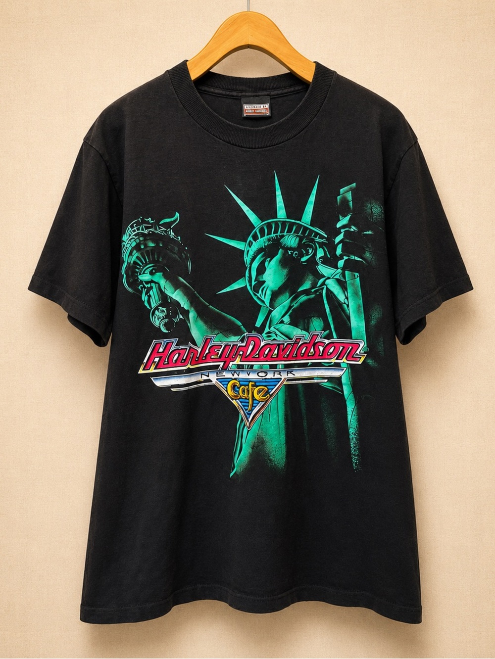 HARLEY-DAVIDSON New York Cafe Single Stitch Vintage Fade Tee